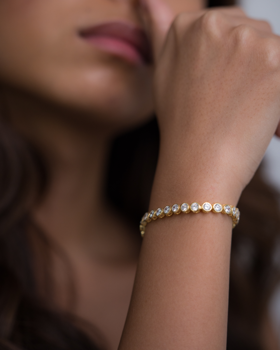 Bezel Tennis Bracelet